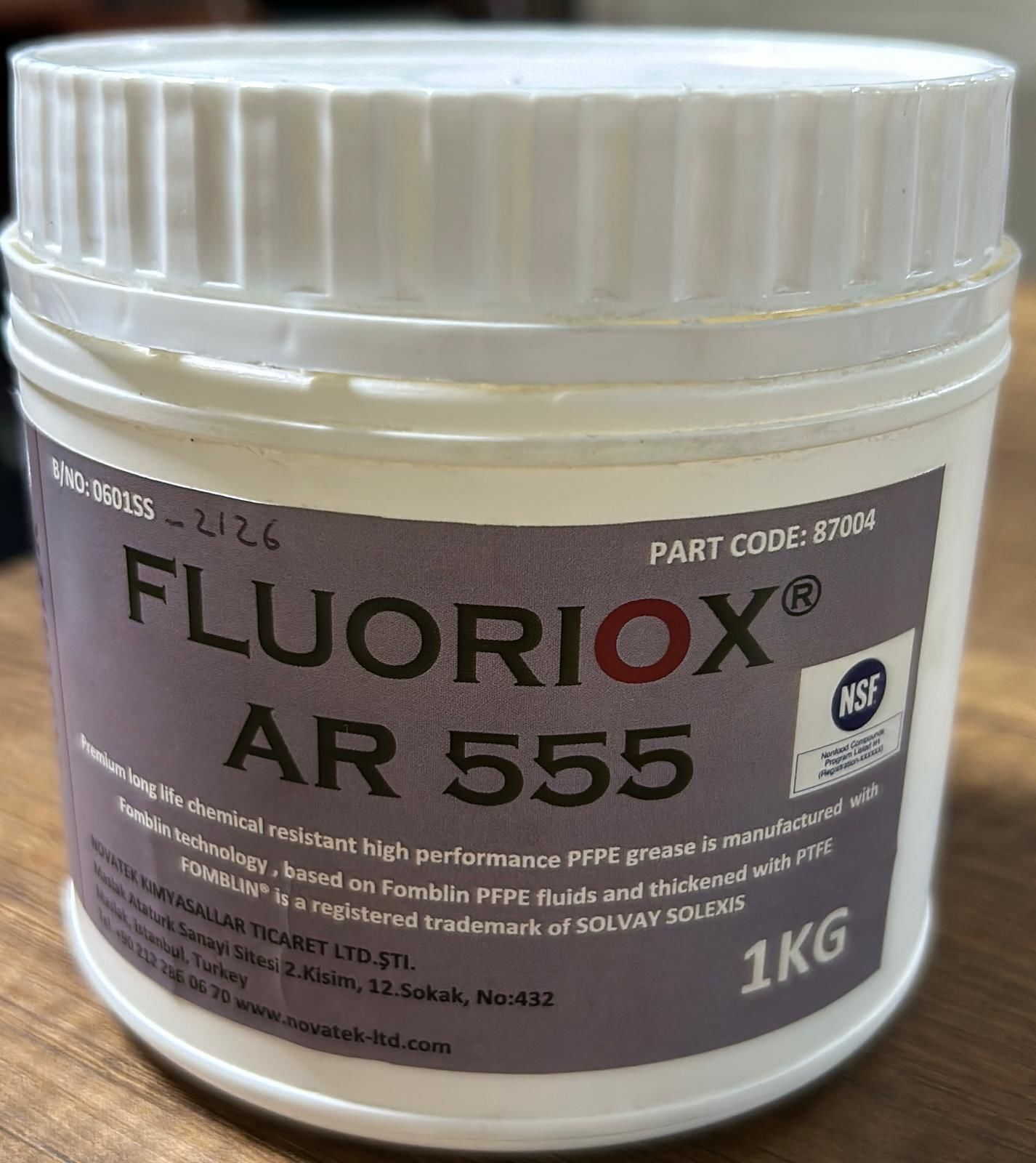 FLUORIOX AR 555 Teflon Gres Gıda Onaylı 1 kg