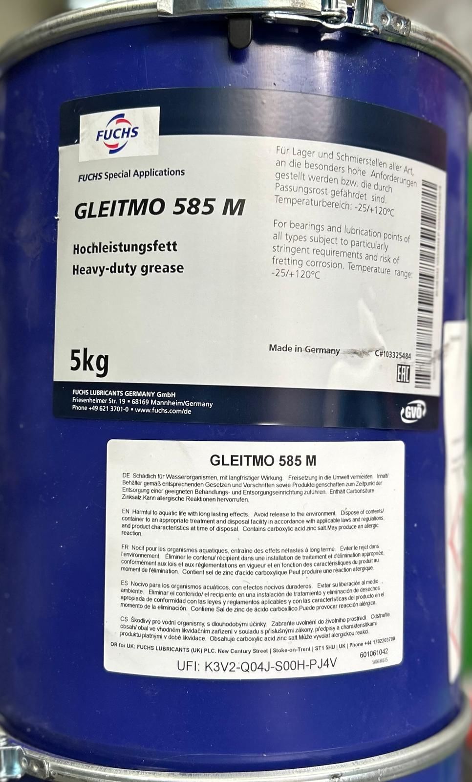 FUCHS GLEITMO 585 M 5 KG