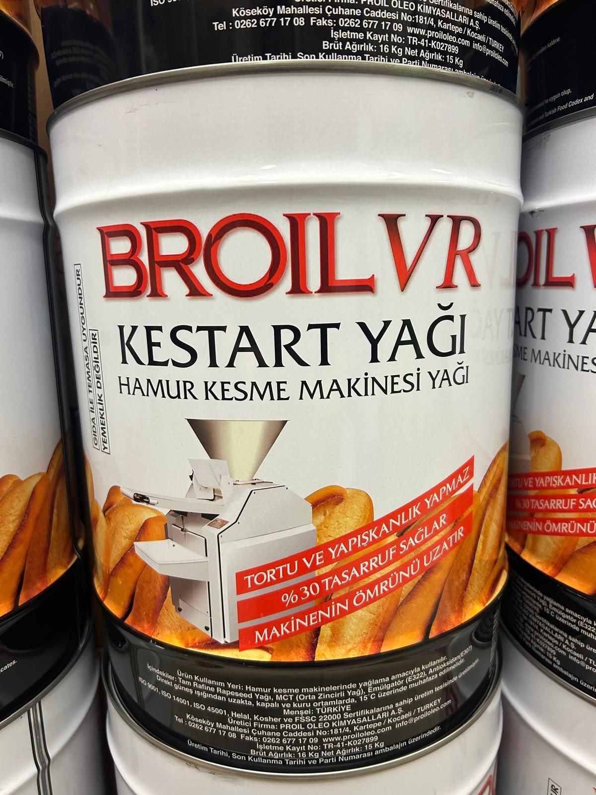 KESTART YAĞI BROİL VR 15 KG KOVA